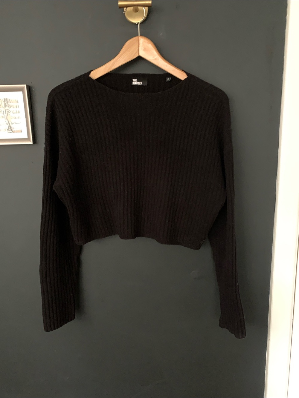The Kooples cropped wool sweater